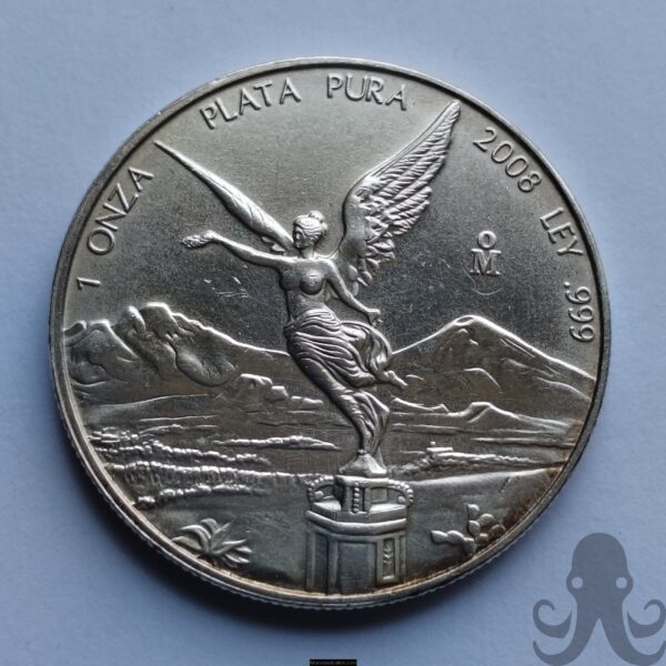 Anverso de Onza Libertad de Plata — 2008